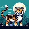 Εύκολα Σχέδια για Ζωγραφική και Χρωματισμό Τίγρεις - Ζώα Τίγρεις - Ζώα