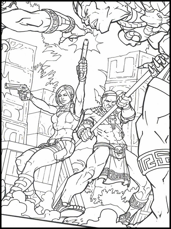 Tomb Raider Printable Coloring Pages 43