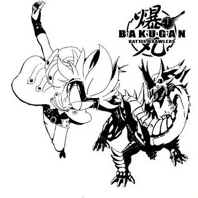 bakugan coloring pages masquerade