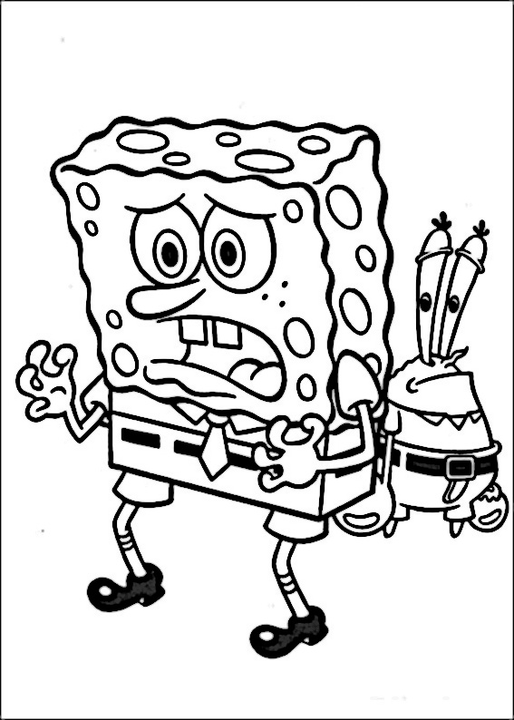 Dibujos para Colorear Bob Esponja 29