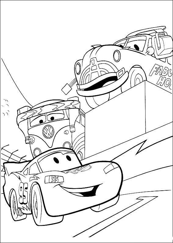 Dibujos Faciles para Colorear Cars 25