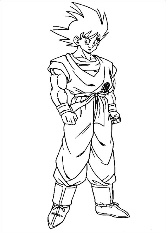 Imprimir para colorir e pintar o desenho Dragon Ball Z - 819