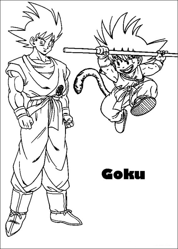 Dragon Ball Z - Desenhos para Colorir - Brinquedos de Papel