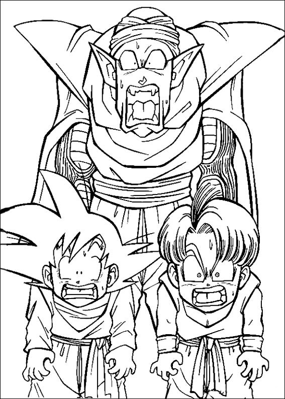 Desenhos para colorir gratuitos de dragon-ball-z para imprimir e colorir - Dragon  Ball Z - Just Color Crianças : Páginas para colorir para crianças