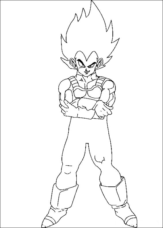 Jogue Saiyajin para colorir on-line, um jogo de Pintar