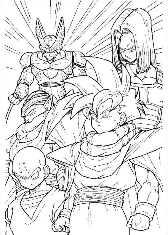 Página Dragon Ball Z #38474 (desenhos animados) para colorir