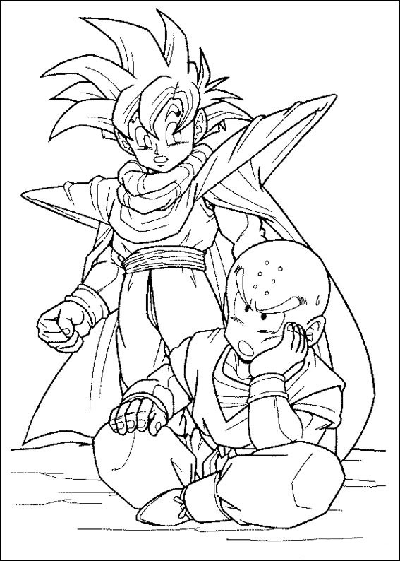 Seja um herói com Dragon Ball Z para Colorir! e Imprimir - Pintar Grátis  Online