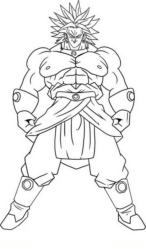 Dibujos para colorear de dragon-ball-z para imprimir y colorear