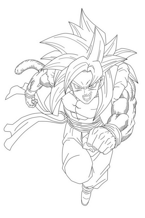 Desenho Dragon Ball Z para colorir