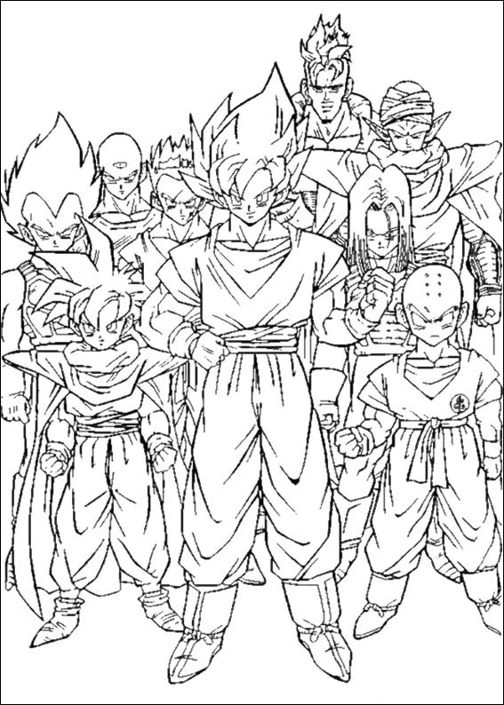 Desenhos para Pintar Dragon Ball Z 86