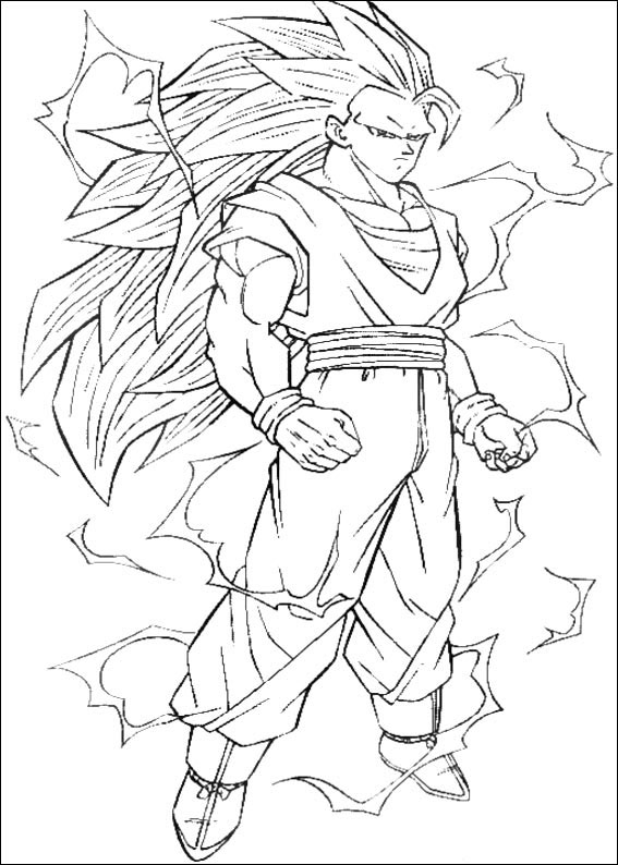 Desenhos do Dragon Ball Z para Imprimir e Colorir