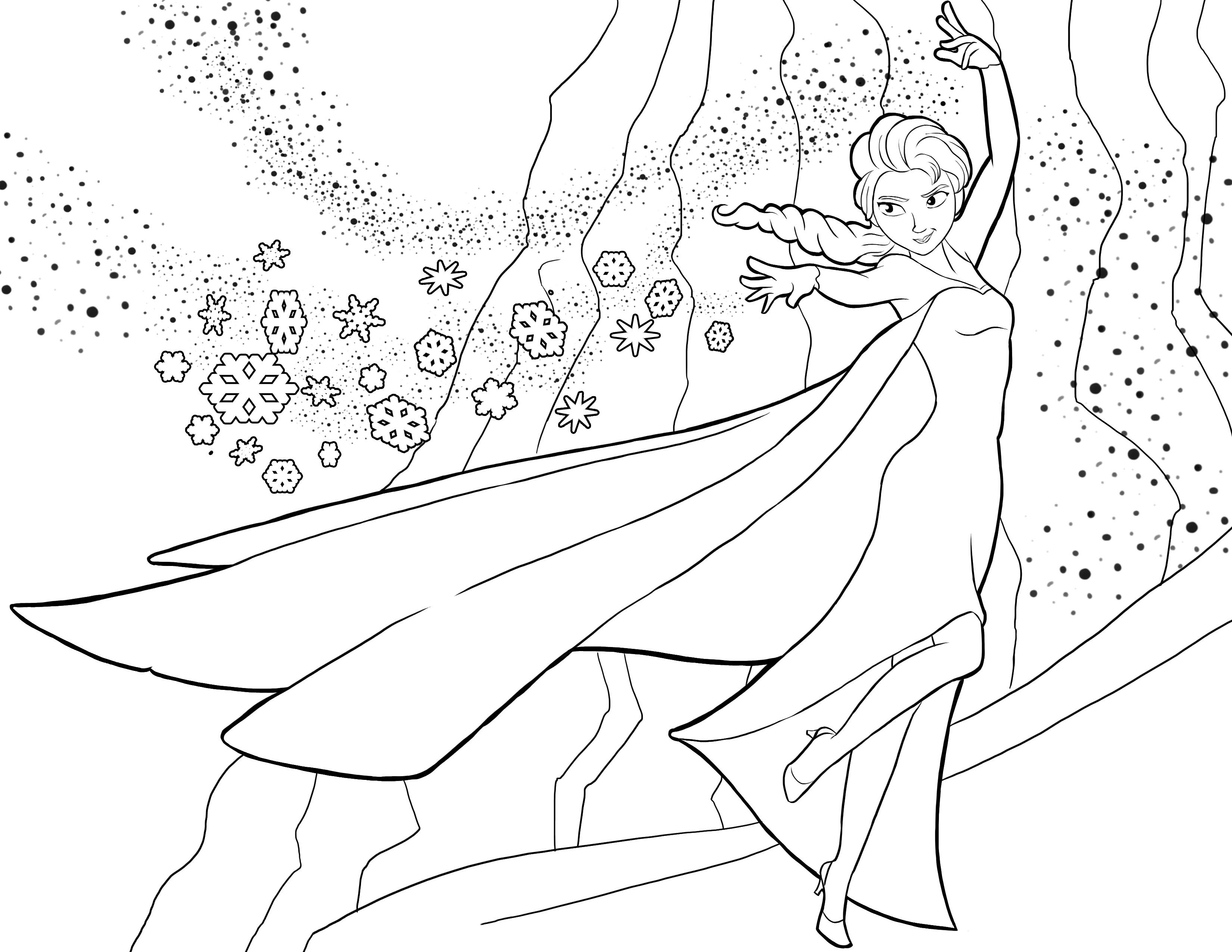 Desenhos de Frozen para Colorir, Pintar e Imprimir 