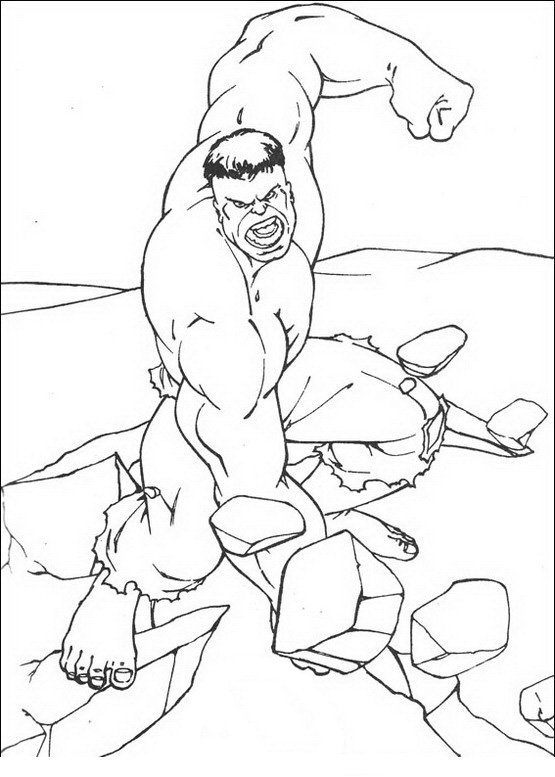  Dibujos para Pintar Hulk