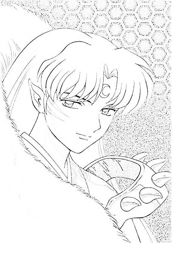 Desenhos de InuYasha para Pintar e Colorir - Pinte Online