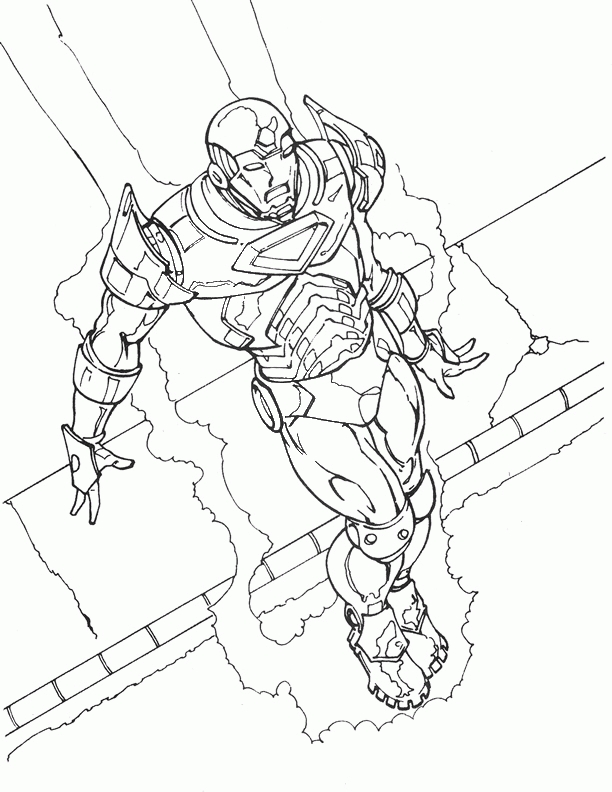 Dibujos Faciles para Dibujar Colorear y Pintar Iron Man 23