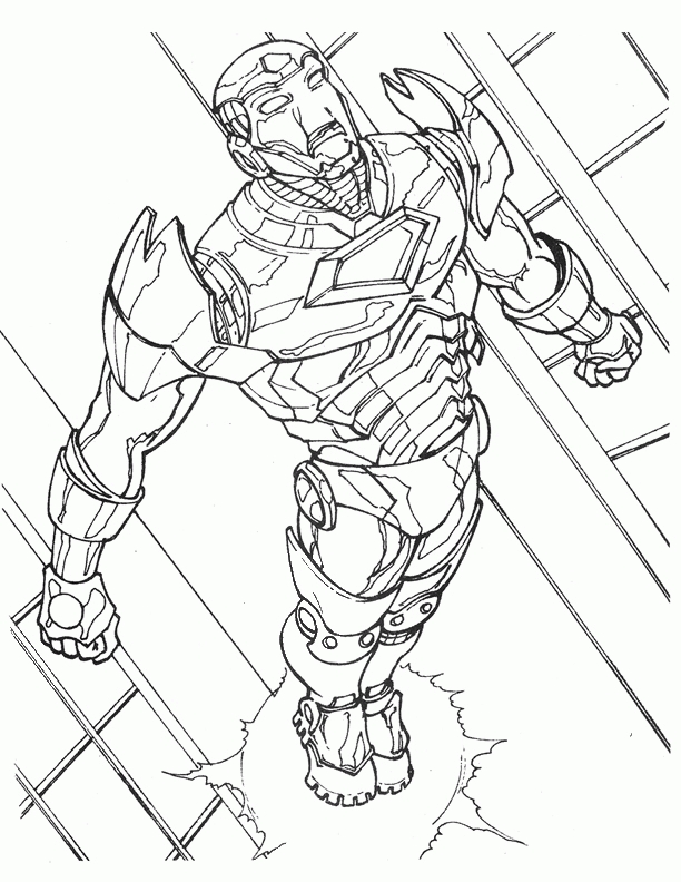  Imagenes para Colorear Iron Man