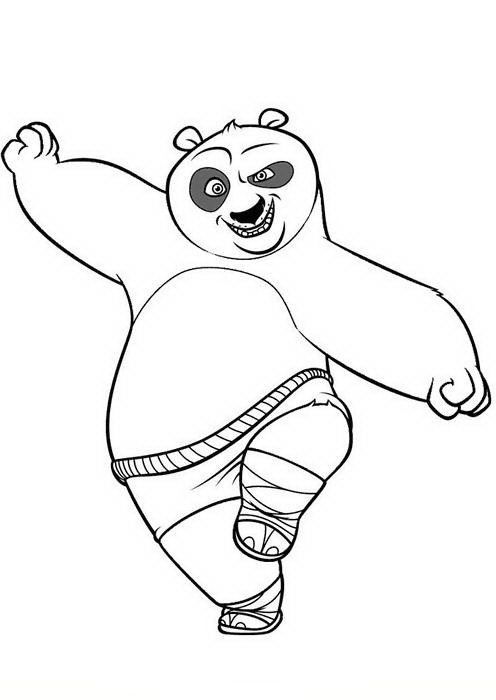 free printable kung fu panda coloring pages