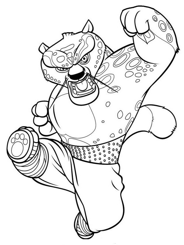 Coloring page - Kung Fu Panda