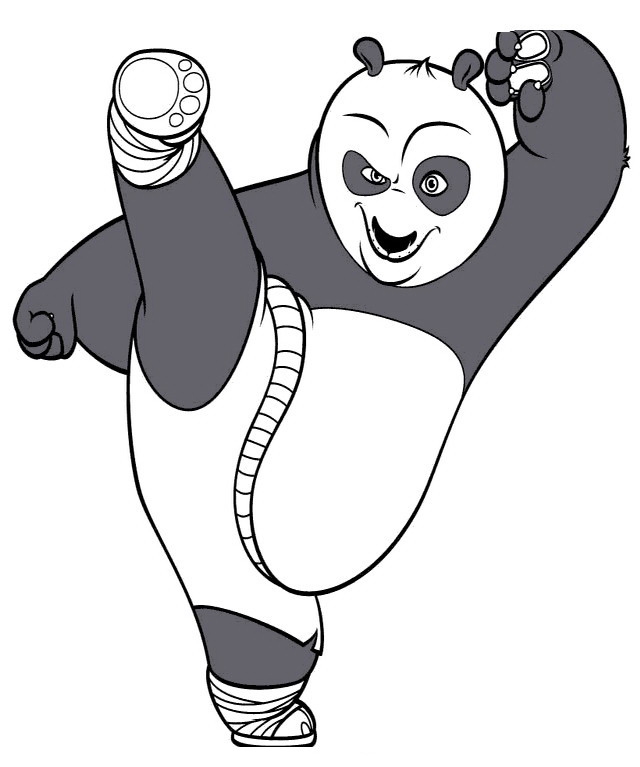Fargelegging for Barn Kung Fu Panda 46 Kung Fu Panda 46