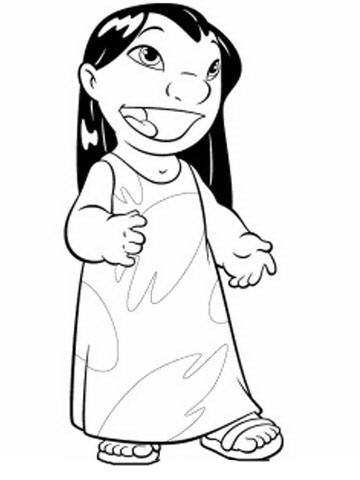 Dibujos para Pintar Lilo y Stitch 30