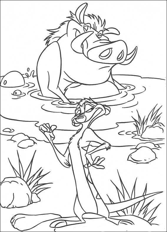 lion king coloring book pages