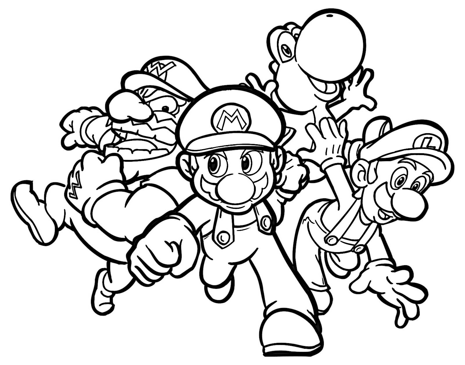 Coloriages-mario-bros-2 - Mário Bros - Just Color Crianças : Páginas para  colorir para crianças