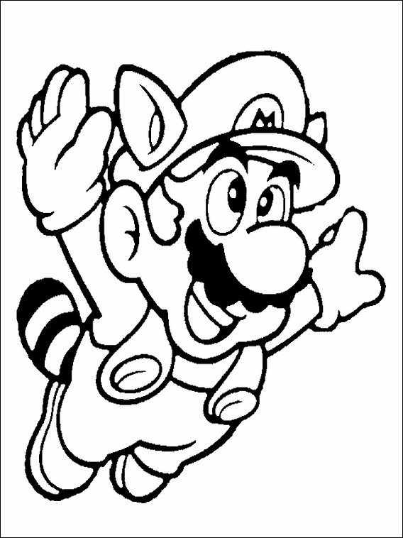 Dibujos Faciles para Colorear Mario Bros 3