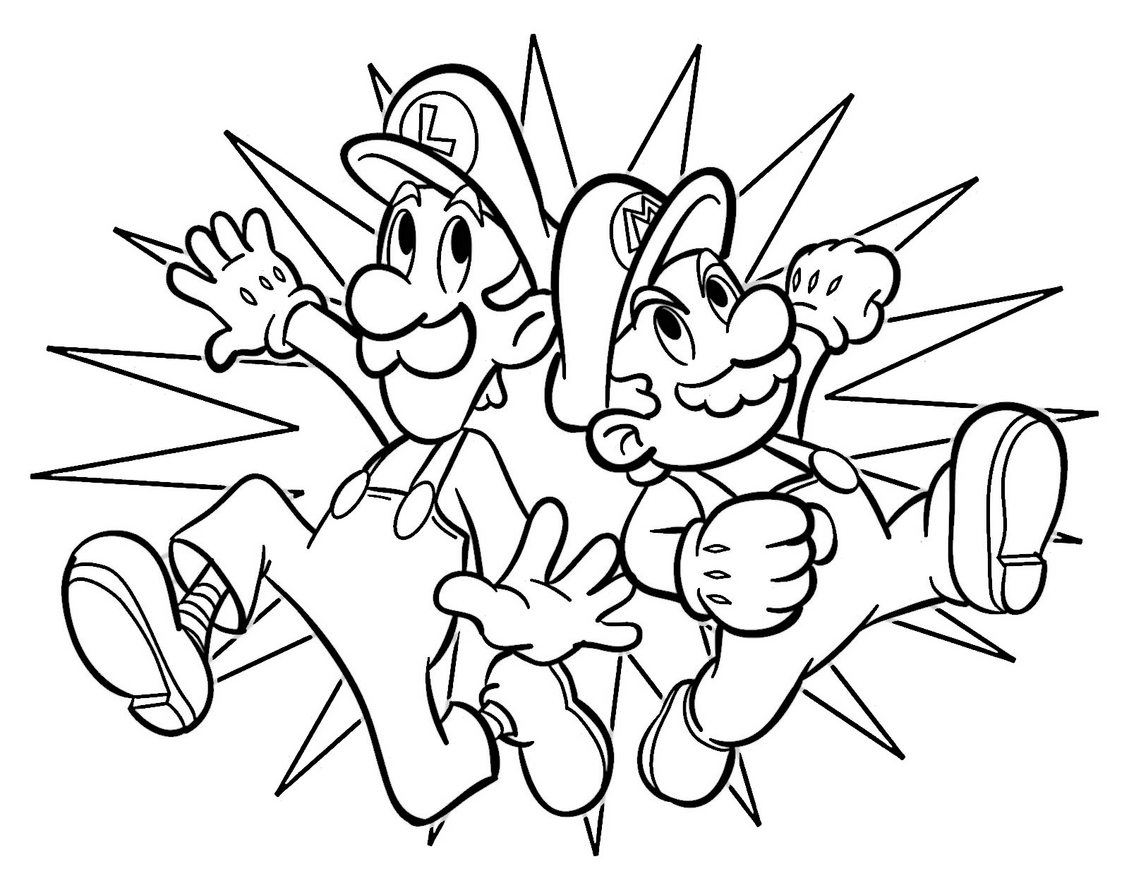 Fargeleggingsbok for Barn Mario Bros 4 Mario Bros 4