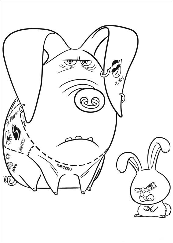 The Secret Life of Pets Free Printable Coloring Sheets 22