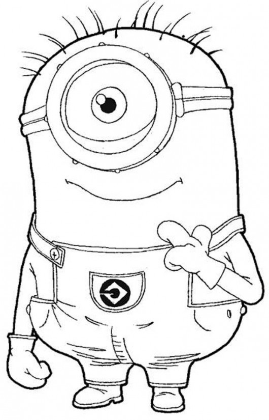 Dibujos Faciles para Colorear Minions 3