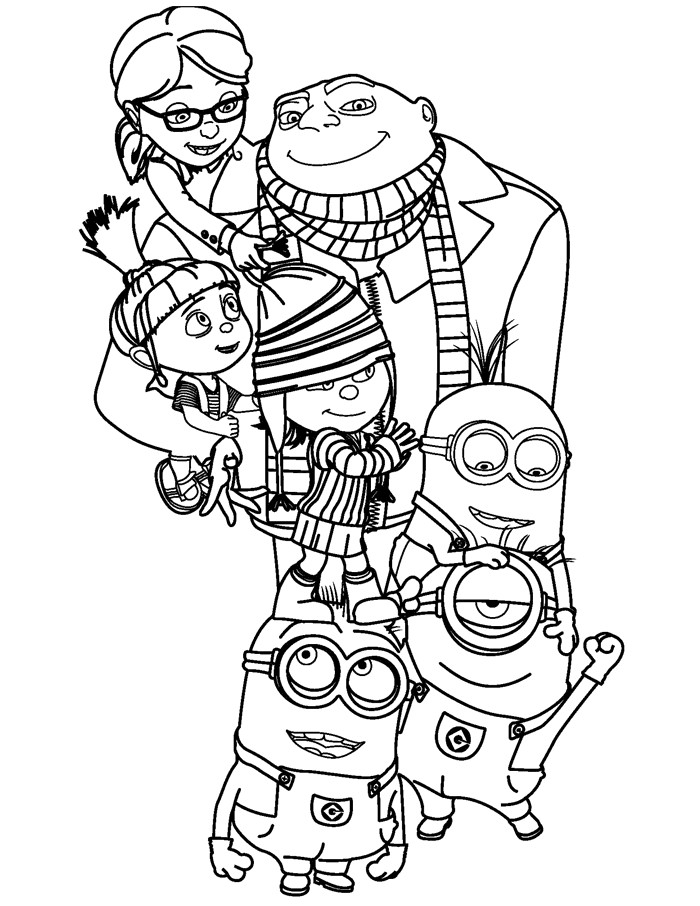 Desenhos para Pintar e Imprimir: Desenhos para colorir dos Minions