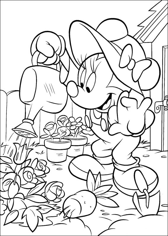 Dibujos Faciles para Colorear Minnie Mouse 25