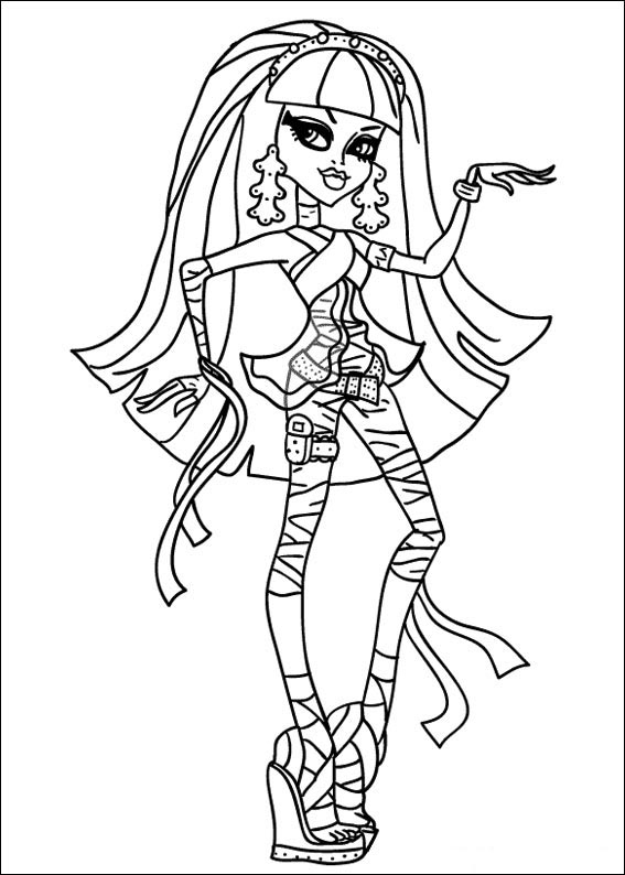 Dibujos Faciles para Colorear Monster High 3