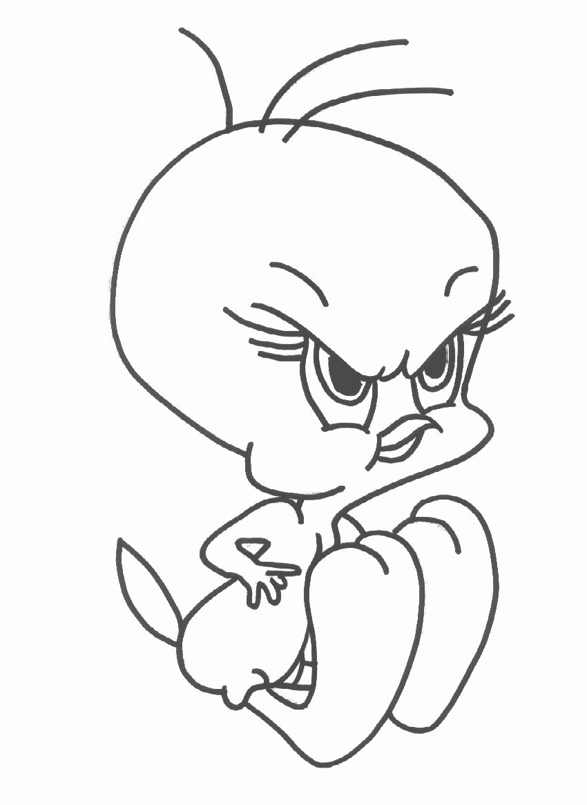 Dibujos Faciles para Dibujar Silvestre y Piolin 68