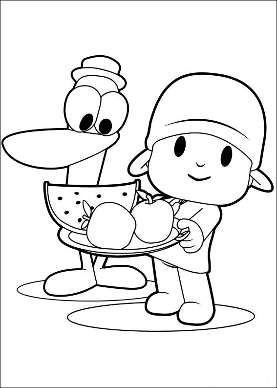 Desenhos do Pocoyo para colorir