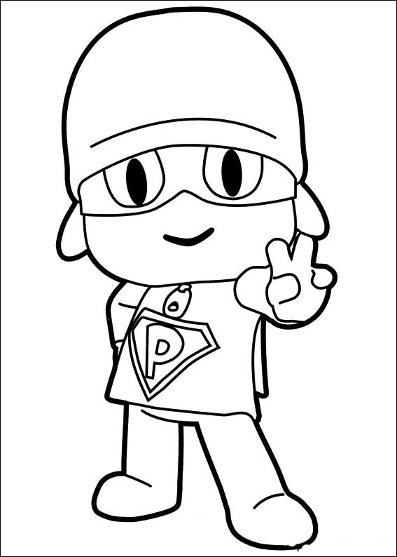 Pocoyo para colorir - Imprimir Desenhos