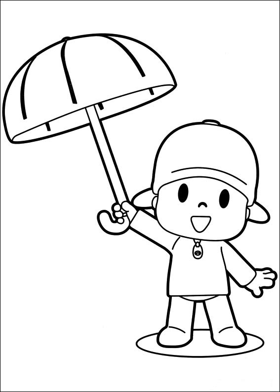 Pocoyo coloring picture