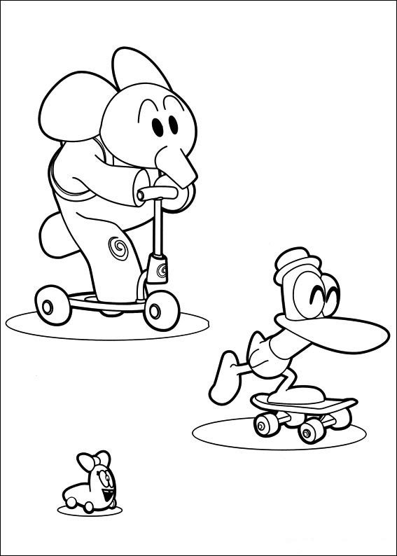 Dibujos para Colorear Pocoyo 29