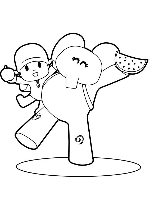 Pocoyo Coloring Pages