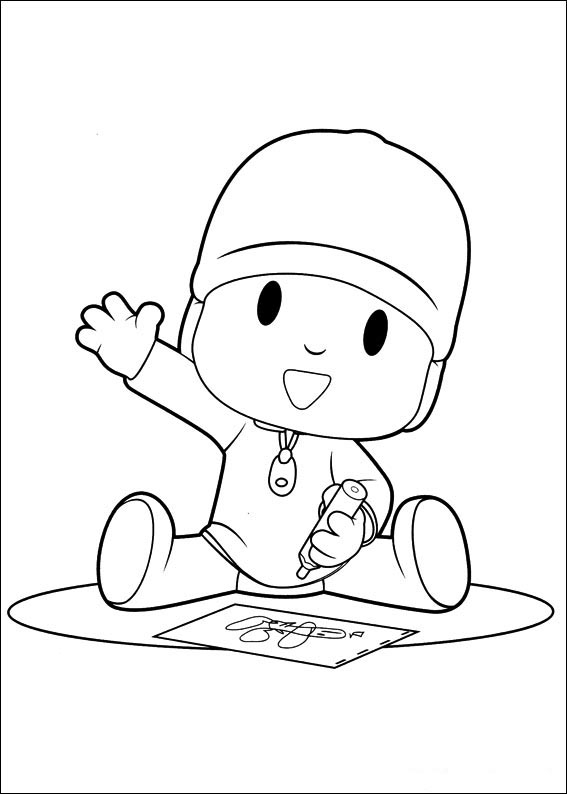 Como desenhar o Pocoyo 