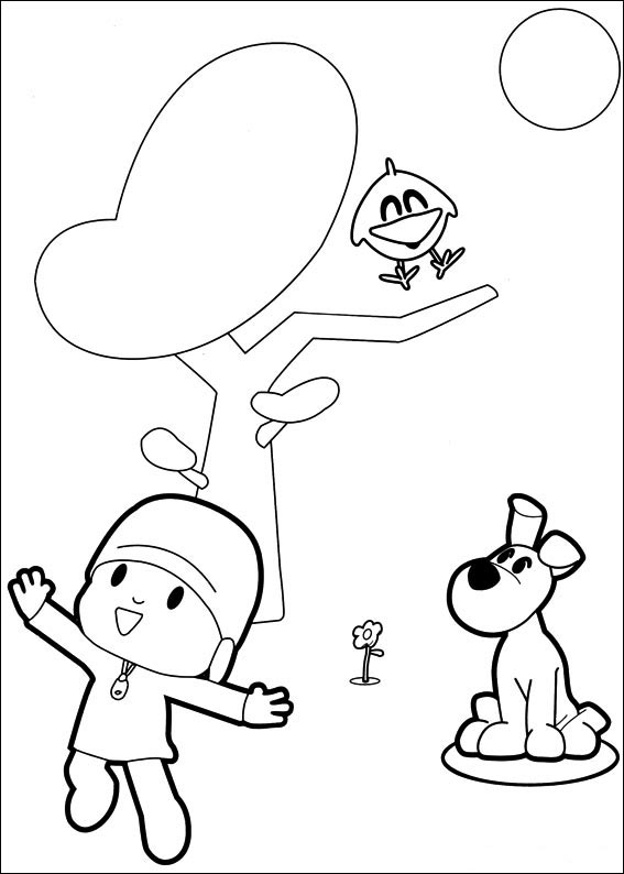 Dibujos para Colorear Pocoyo 7