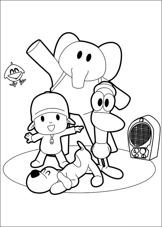 Imagens para Colorir Pocoyo 8