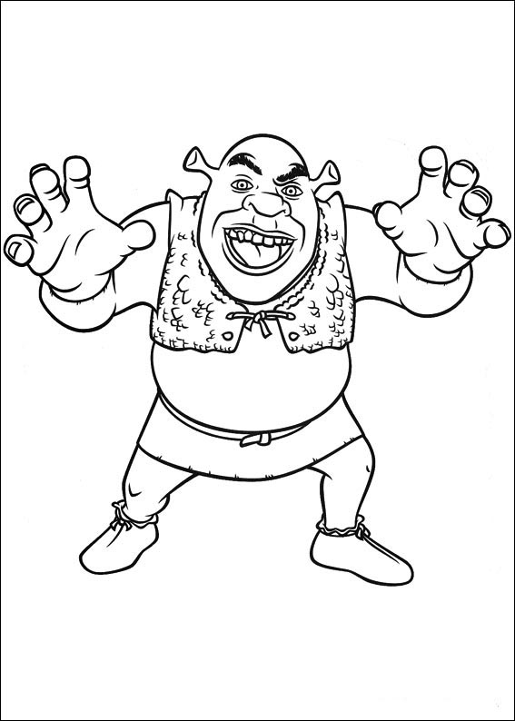 Shrek Coloring Pages Printable for Free Download