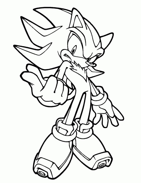 Sonic para Colorir 19