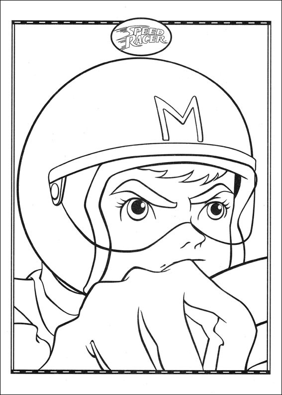 Speed Racer coloring page (033) @