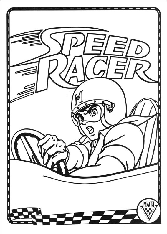 Free Printable Coloring Sheets Speed Racer 36