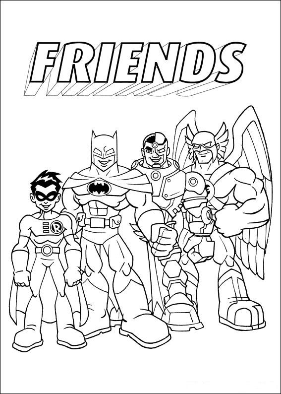 Dibujos Faciles para Colorear Super Amigos 3