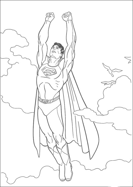 Superman Tegninger Farvelægning 16
