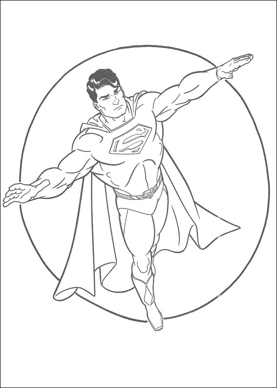 Superman Tegninger Farvelægning