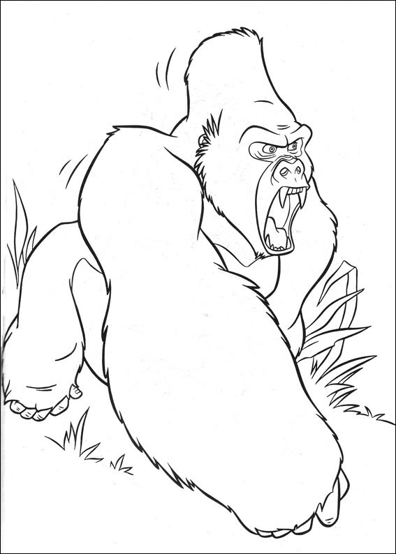 Dibujos Faciles para Dibujar Colorear y Pintar Tarzan 1